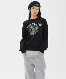 ROMANTIC CROWN(ロマンティッククラウン) /RCロゴセルバススウェットシャツ RC LOGO SELVAS SWEAT SHIRT