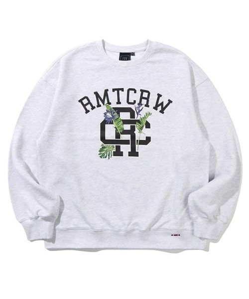ROMANTIC CROWN(ロマンティッククラウン)の「ROMANTIC CROWN(ロマンティッククラウン) /RCロゴセルバススウェットシャツ RC LOGO SELVAS SWEAT SHIRT(スウェット・レディース・ライトグレー/ブラック・M/L/XL)」の9枚目の写真