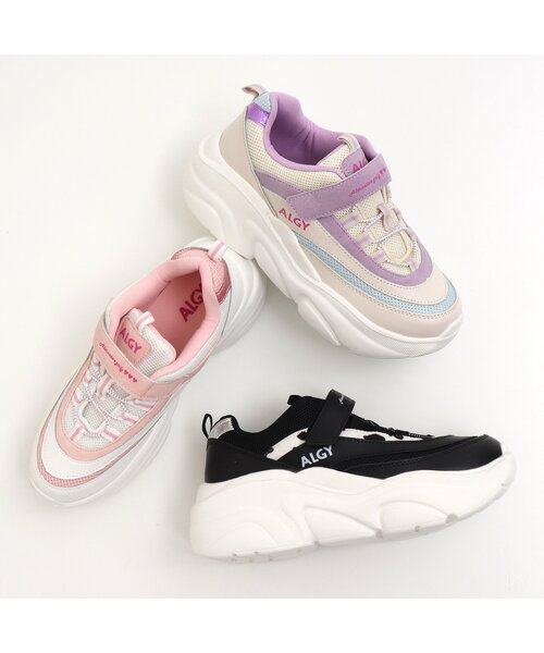 algy（アルジー）の「厚底スニーカー（スニーカー・キッズ・グレー/パープル/ピンク・23/24/22）」の17枚目の写真