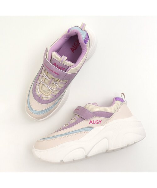 algy（アルジー）の「厚底スニーカー（スニーカー・キッズ・グレー/パープル/ピンク・23/24/22）」の5枚目の写真