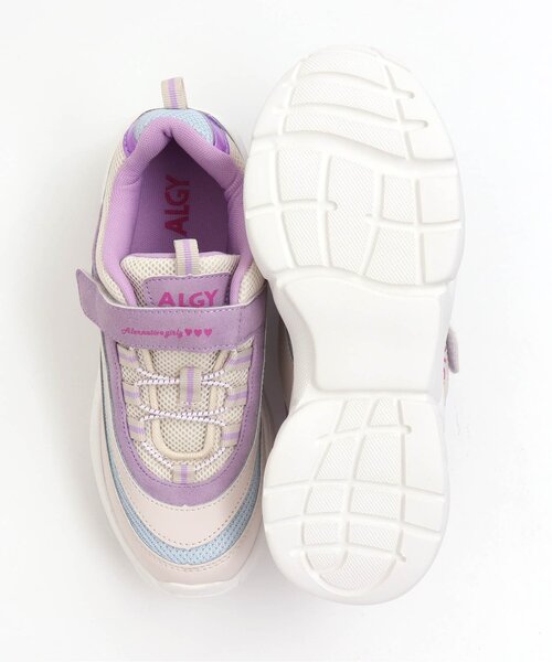 algy（アルジー）の「厚底スニーカー（スニーカー・キッズ・グレー/パープル/ピンク・23/24/22）」の10枚目の写真