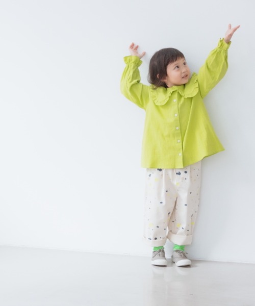 LOWRYS FARM(ローリーズファーム)の「コットンフリルカラーブラウス 262459(シャツ/ブラウス・キッズ・オフホワイト/ブラック/ライム・110cm/120cm/130cm/140cm/150cm)」の12枚目の写真