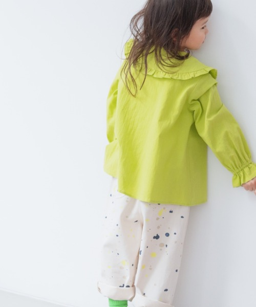 LOWRYS FARM(ローリーズファーム)の「コットンフリルカラーブラウス 262459(シャツ/ブラウス・キッズ・オフホワイト/ブラック/ライム・110cm/120cm/130cm/140cm/150cm)」の14枚目の写真