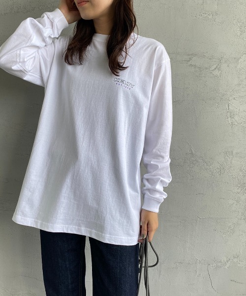 KELTY（ケルティ）の「[KELTY/ケルティ] 別注 ビッグシルエット バックロゴプリントロンＴ（Tシャツ/カットソー・レディース・ホワイト/グレー/グリーン/スミクロ/ピンク/ネイビー・S/M/L）」の19枚目の写真