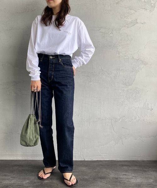 KELTY（ケルティ）の「[KELTY/ケルティ] 別注 ビッグシルエット バックロゴプリントロンＴ（Tシャツ/カットソー・レディース・ホワイト/グレー/グリーン/スミクロ/ピンク/ネイビー・S/M/L）」の20枚目の写真