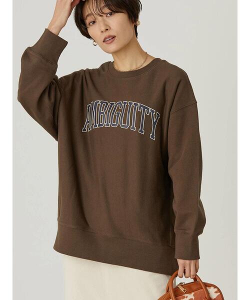 AMERICAN HOLIC（アメリカンホリック）の「ロゴ裏毛プルオーバー（スウェット・レディース・チャコールグレー/オフホワイト/グリーン・M/L）」の20枚目の写真