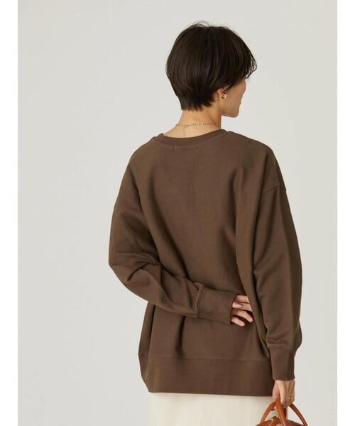 AMERICAN HOLIC（アメリカンホリック）の「ロゴ裏毛プルオーバー（スウェット・レディース・チャコールグレー/オフホワイト/グリーン・M/L）」の17枚目の写真