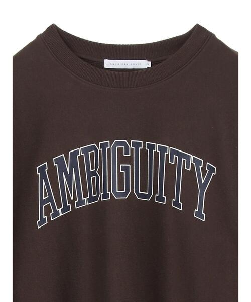 AMERICAN HOLIC（アメリカンホリック）の「ロゴ裏毛プルオーバー（スウェット・レディース・チャコールグレー/オフホワイト/グリーン・M/L）」の11枚目の写真