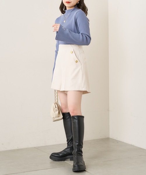 Chico（チコ）の「【SET UP対応・Sサイズあり】金釦ハイウエストショートパンツ（その他パンツ・レディース・ピンク/ネイビー/ベージュ/アイボリー・FREE/SMALL）」の11枚目の写真