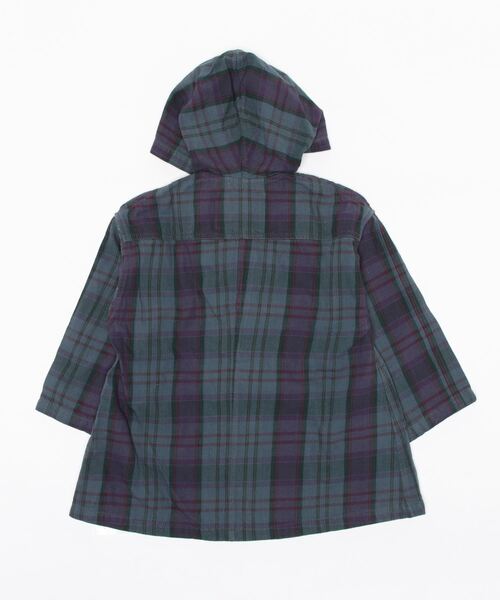 SWAP MEET MARKET(スワップミートマーケット)の「ツイルビッグサイズコート(ステンカラーコート・キッズ・グレー・110)」の2枚目の写真