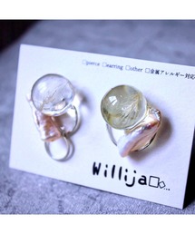 【Willija】金属アレルギー対応《Melting Pearl》イヤリング(MA)