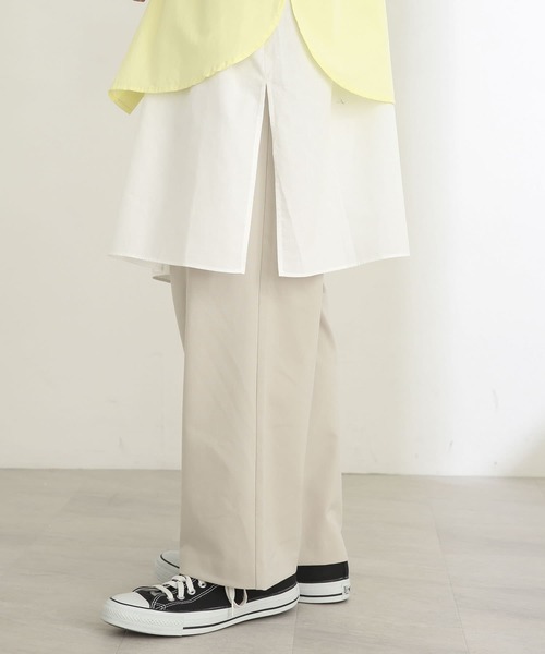 SENSE OF PLACE by URBAN RESEARCH（センスオブプレイスバイアーバンリサーチ）の「『セットアップ対応』ワイドスラックス（スラックス・メンズ・グレー/ライトベージュ・SMALL/MEDIUM/LARGE）」の4枚目の写真