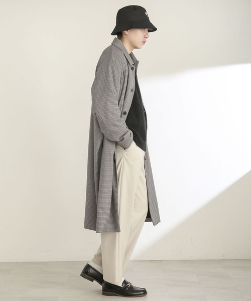 SENSE OF PLACE by URBAN RESEARCH（センスオブプレイスバイアーバンリサーチ）の「『セットアップ対応』ワイドスラックス（スラックス・メンズ・グレー/ライトベージュ・SMALL/MEDIUM/LARGE）」の9枚目の写真