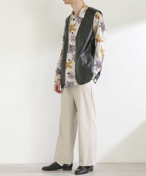 SENSE OF PLACE by URBAN RESEARCH（センスオブプレイスバイアーバンリサーチ）の「『セットアップ対応』ワイドスラックス（スラックス・メンズ・グレー/ライトベージュ・SMALL/MEDIUM/LARGE）」の11枚目の写真