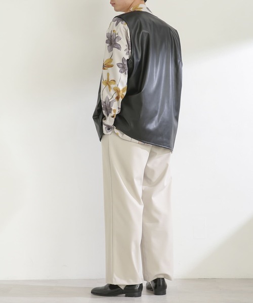 SENSE OF PLACE by URBAN RESEARCH（センスオブプレイスバイアーバンリサーチ）の「『セットアップ対応』ワイドスラックス（スラックス・メンズ・グレー/ライトベージュ・SMALL/MEDIUM/LARGE）」の12枚目の写真