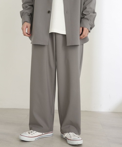 SENSE OF PLACE by URBAN RESEARCH（センスオブプレイスバイアーバンリサーチ）の「『セットアップ対応』ワイドスラックス（スラックス・メンズ・グレー/ライトベージュ・SMALL/MEDIUM/LARGE）」の13枚目の写真