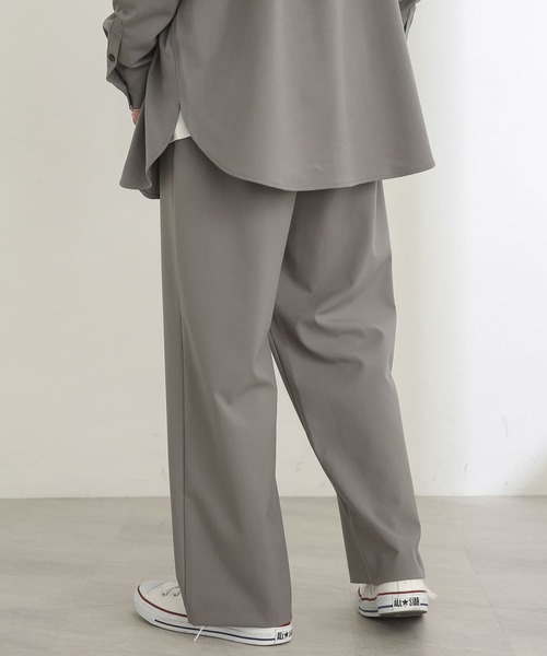 SENSE OF PLACE by URBAN RESEARCH（センスオブプレイスバイアーバンリサーチ）の「『セットアップ対応』ワイドスラックス（スラックス・メンズ・グレー/ライトベージュ・SMALL/MEDIUM/LARGE）」の15枚目の写真