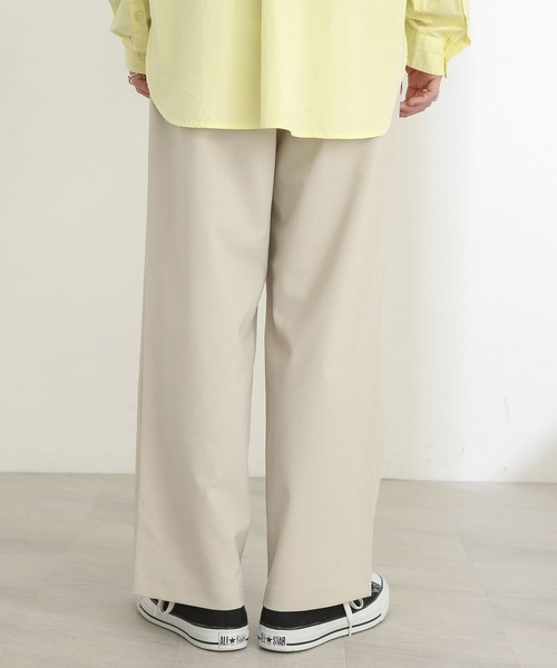 SENSE OF PLACE by URBAN RESEARCH（センスオブプレイスバイアーバンリサーチ）の「『セットアップ対応』ワイドスラックス（スラックス・メンズ・グレー/ライトベージュ・SMALL/MEDIUM/LARGE）」の21枚目の写真