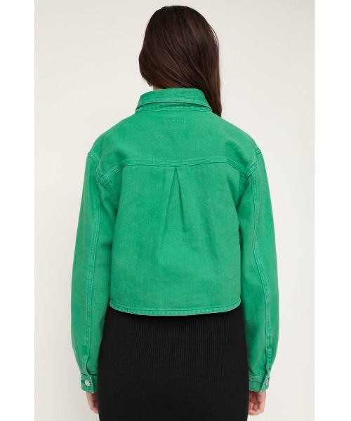 SLY（スライ）の「CHARLIE SH JK-E/ジャケット（デニムジャケット・レディース・グリーン・FREE）」の7枚目の写真