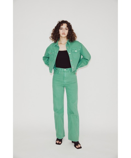 SLY（スライ）の「CHARLIE SH JK-E/ジャケット（デニムジャケット・レディース・グリーン・FREE）」の15枚目の写真