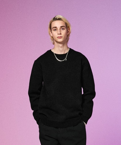 rehacer（レアセル）の「rehacer : Warm Boa Knit / ウォーム マイクロ ボア ニット（ニット/セーター・メンズ・ブラック/グレー・MEDIUM/LARGE/X-LARGE）」の16枚目の写真