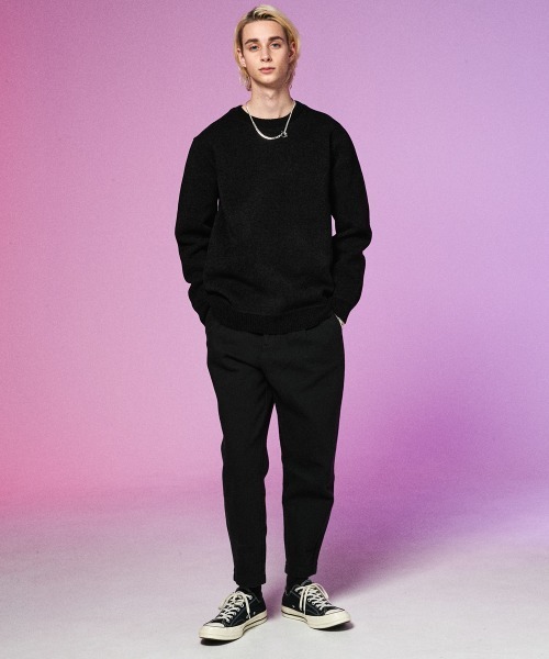 rehacer（レアセル）の「rehacer : Warm Boa Knit / ウォーム マイクロ ボア ニット（ニット/セーター・メンズ・ブラック/グレー・MEDIUM/LARGE/X-LARGE）」の15枚目の写真
