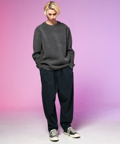 rehacer（レアセル）の「rehacer : Warm Boa Knit / ウォーム マイクロ ボア ニット（ニット/セーター・メンズ・ブラック/グレー・MEDIUM/LARGE/X-LARGE）」の12枚目の写真