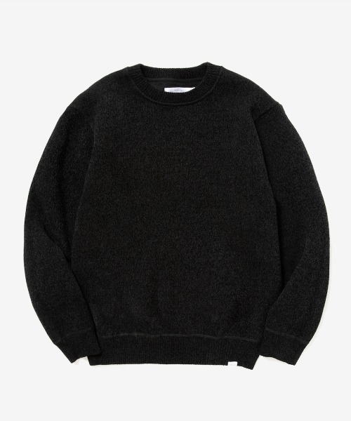 rehacer（レアセル）の「rehacer : Warm Boa Knit / ウォーム マイクロ ボア ニット（ニット/セーター・メンズ・ブラック/グレー・MEDIUM/LARGE/X-LARGE）」の8枚目の写真
