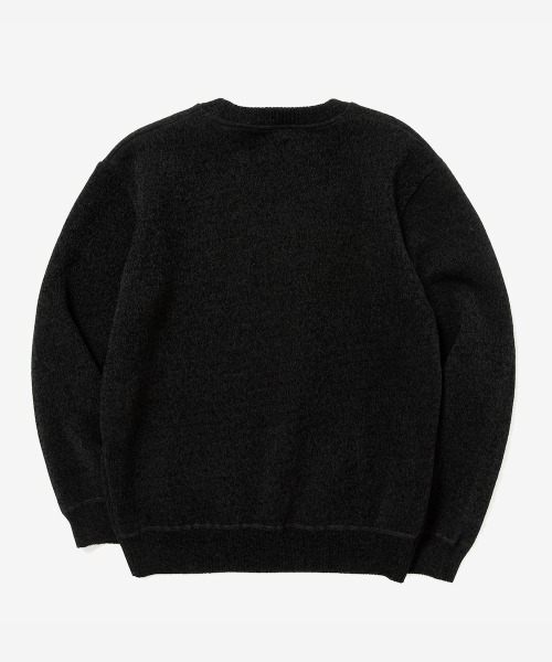 rehacer（レアセル）の「rehacer : Warm Boa Knit / ウォーム マイクロ ボア ニット（ニット/セーター・メンズ・ブラック/グレー・MEDIUM/LARGE/X-LARGE）」の7枚目の写真
