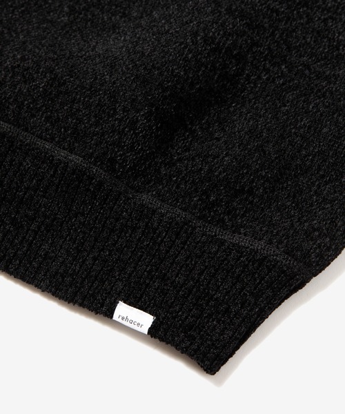 rehacer（レアセル）の「rehacer : Warm Boa Knit / ウォーム マイクロ ボア ニット（ニット/セーター・メンズ・ブラック/グレー・MEDIUM/LARGE/X-LARGE）」の5枚目の写真