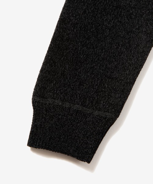 rehacer（レアセル）の「rehacer : Warm Boa Knit / ウォーム マイクロ ボア ニット（ニット/セーター・メンズ・ブラック/グレー・MEDIUM/LARGE/X-LARGE）」の4枚目の写真