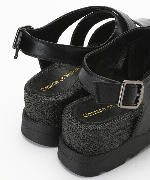 Comme　Ca　Mature（コムサマチュア）の「クロスベルト　サンダル（サンダル・レディース・ホワイト/ブラック・22.5cm/23.5cm/24.5cm）」の12枚目の写真