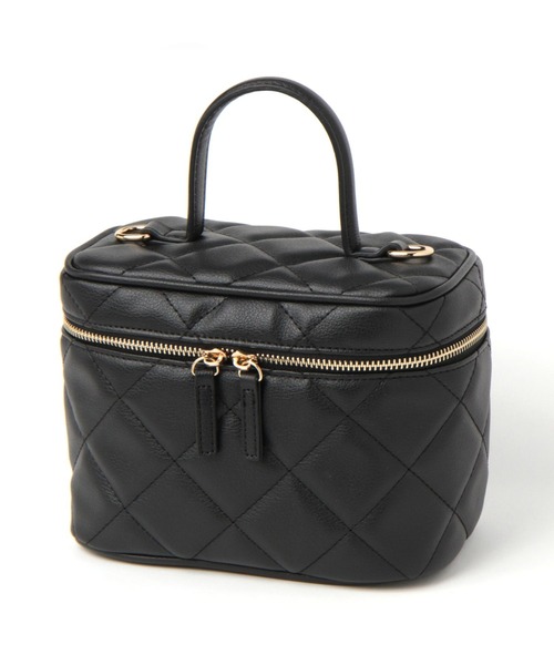 Andemiu（アンデミュウ）の「チェーンバニティバッグ264131（ショルダーバッグ・レディース・ブラック/ベージュ・FREE）」の3枚目の写真