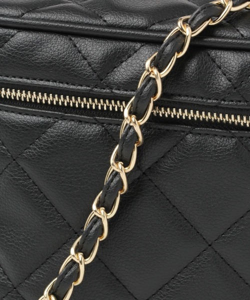 Andemiu（アンデミュウ）の「チェーンバニティバッグ264131（ショルダーバッグ・レディース・ブラック/ベージュ・FREE）」の6枚目の写真