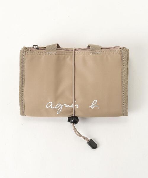 agnes b.(アニエスベー)の「キッズ ロゴ刺繍 保冷ランチバッグ(エコバッグ/サブバッグ・キッズ・ベージュ・FREE)」の4枚目の写真
