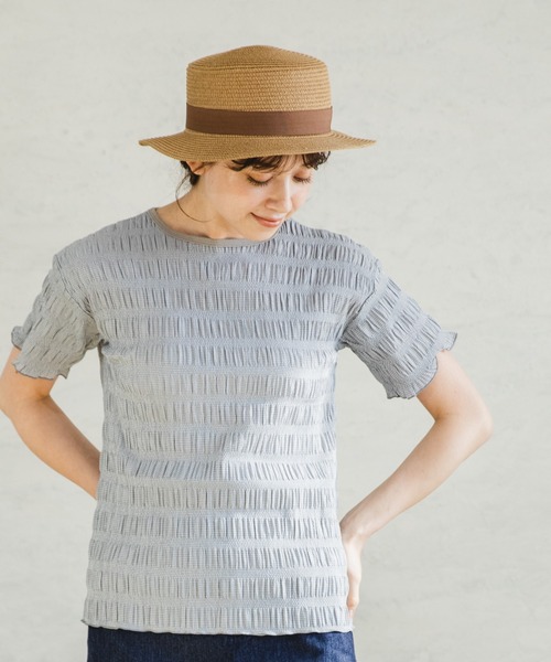 ママサイズ ギンガムチェック配色半袖tシャツ Tシャツ カットソー Pairmanon ペアマノン のファッション通販 Zozotown