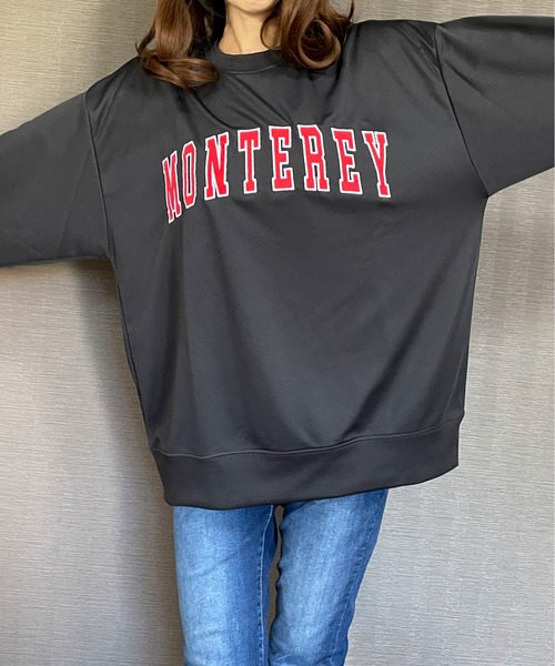 GGD（ジージーディー）の「BIG トレーナー ストレッチ 刺繍 ワッペン ビッグ シルエット トレーナー（スウェット・メンズ・グリーン/ホワイト/ブラック・LL/M/L）」の18枚目の写真