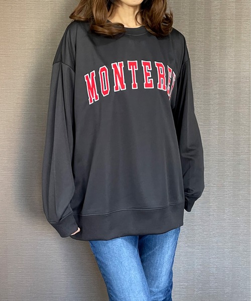 GGD（ジージーディー）の「BIG トレーナー ストレッチ 刺繍 ワッペン ビッグ シルエット トレーナー（スウェット・メンズ・グリーン/ホワイト/ブラック・LL/M/L）」の21枚目の写真