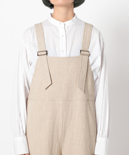 Simplicite（サンプリシテ）の「エプロンサロペット◆（サロペット/オーバーオール・レディース・ブラック/ベージュ/ピンク・FREE）」の16枚目の写真