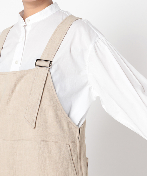 Simplicite（サンプリシテ）の「エプロンサロペット◆（サロペット/オーバーオール・レディース・ブラック/ベージュ/ピンク・FREE）」の15枚目の写真