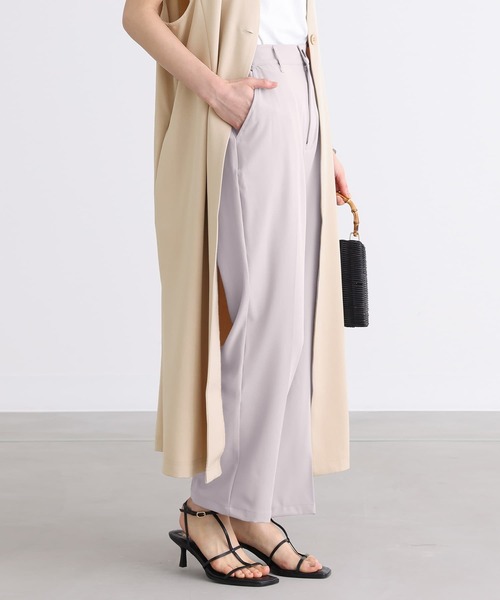 n'OrLABEL（ノアールレーベル）の「【廃盤】【機能素材】『センタープレスストレートカラーパンツ』（その他パンツ・レディース・ライトグリーン/ロイヤルブルー/ダークグリーン/ブラック/グレイッシュブルー/ピンク/ライトグレー・1/2）」の9枚目の写真