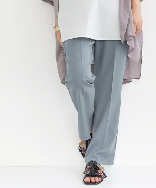 n'OrLABEL（ノアールレーベル）の「【廃盤】【機能素材】『センタープレスストレートカラーパンツ』（その他パンツ・レディース・ライトグリーン/ロイヤルブルー/ダークグリーン/ブラック/グレイッシュブルー/ピンク/ライトグレー・1/2）」の17枚目の写真