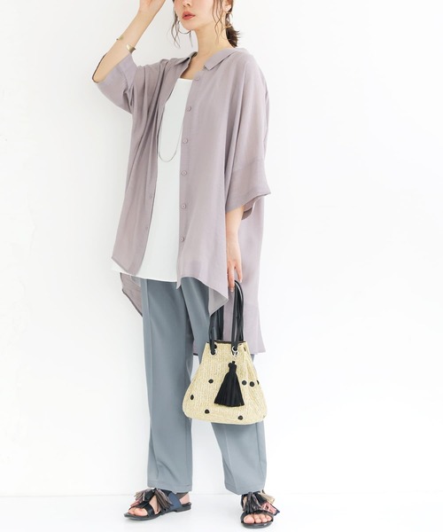 n'OrLABEL（ノアールレーベル）の「【廃盤】【機能素材】『センタープレスストレートカラーパンツ』（その他パンツ・レディース・ライトグリーン/ロイヤルブルー/ダークグリーン/ブラック/グレイッシュブルー/ピンク/ライトグレー・1/2）」の18枚目の写真