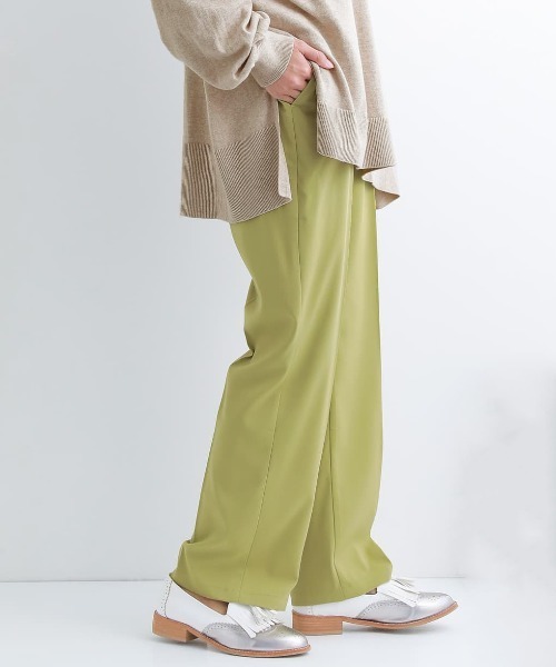 n'OrLABEL（ノアールレーベル）の「【廃盤】【機能素材】『センタープレスストレートカラーパンツ』（その他パンツ・レディース・ライトグリーン/ロイヤルブルー/ダークグリーン/ブラック/グレイッシュブルー/ピンク/ライトグレー・1/2）」の15枚目の写真