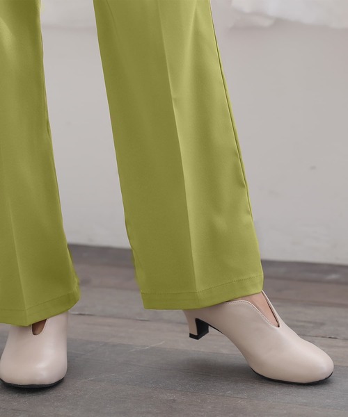 n'OrLABEL（ノアールレーベル）の「【廃盤】【機能素材】『センタープレスストレートカラーパンツ』（その他パンツ・レディース・ライトグリーン/ロイヤルブルー/ダークグリーン/ブラック/グレイッシュブルー/ピンク/ライトグレー・1/2）」の16枚目の写真