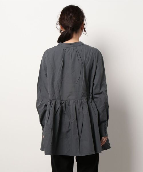 coca（coca）（コカ）の「ギンガムフレアブラウス（シャツ/ブラウス・レディース・ブラック・ONE SIZE）」の2枚目の写真