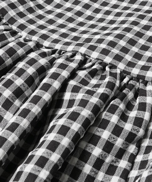 coca（coca）（コカ）の「ギンガムフレアブラウス（シャツ/ブラウス・レディース・ブラック・ONE SIZE）」の14枚目の写真