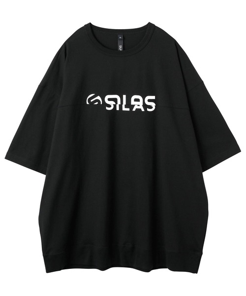 SILAS(サイラス)の「S/S CUT OFF LOGO TEE サイラスカットオフロゴ半袖Tシャツ(Tシャツ/カットソー・メンズ・ホワイト/ブラック・L/M/XL)」の6枚目の写真