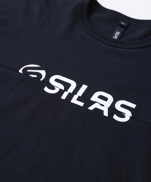 SILAS(サイラス)の「S/S CUT OFF LOGO TEE サイラスカットオフロゴ半袖Tシャツ(Tシャツ/カットソー・メンズ・ホワイト/ブラック・L/M/XL)」の9枚目の写真