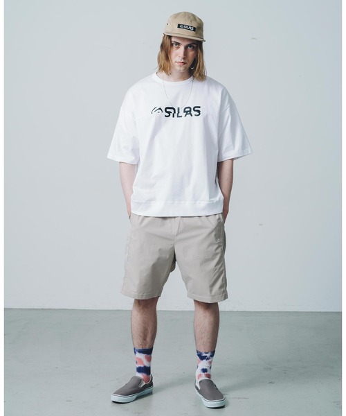 SILAS(サイラス)の「S/S CUT OFF LOGO TEE サイラスカットオフロゴ半袖Tシャツ(Tシャツ/カットソー・メンズ・ホワイト/ブラック・L/M/XL)」の13枚目の写真